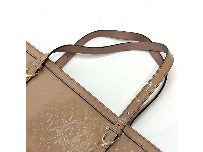 Gucci Beiger Lackleder-Shopper - Ansicht 6