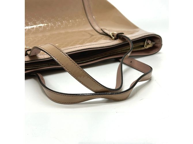 Gucci Beiger Lackleder-Shopper - Ansicht 7