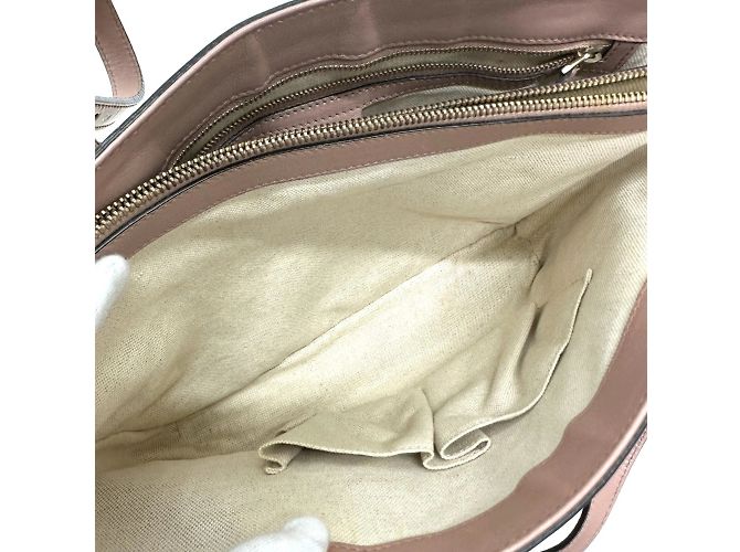 Gucci Beiger Lackleder-Shopper - Ansicht 8