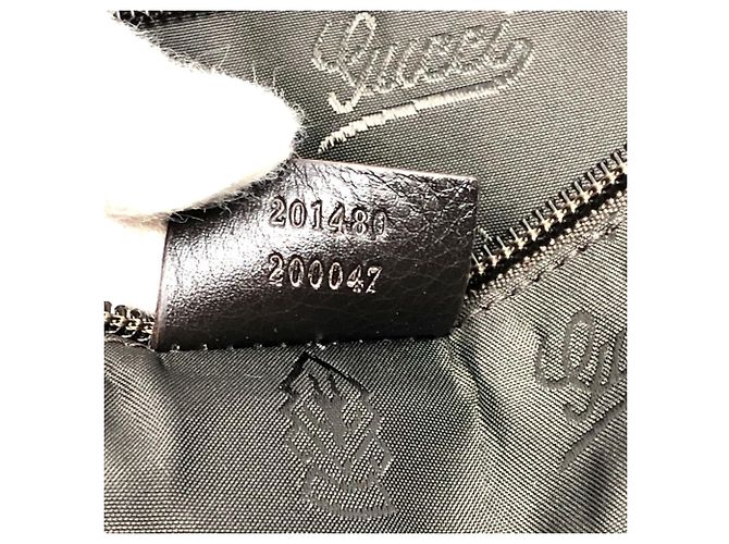 Gucci 201480 Sima Line Valigetta in Pelle Marrone - vista 11