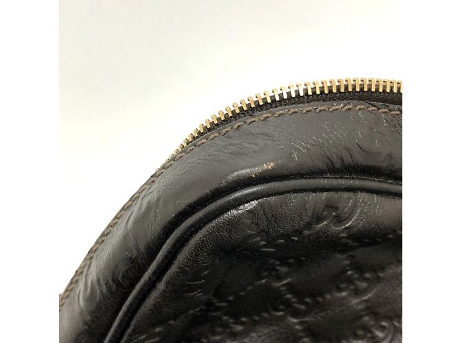 Gucci 201480 Sima Line Valigetta in Pelle Marrone - vista 14