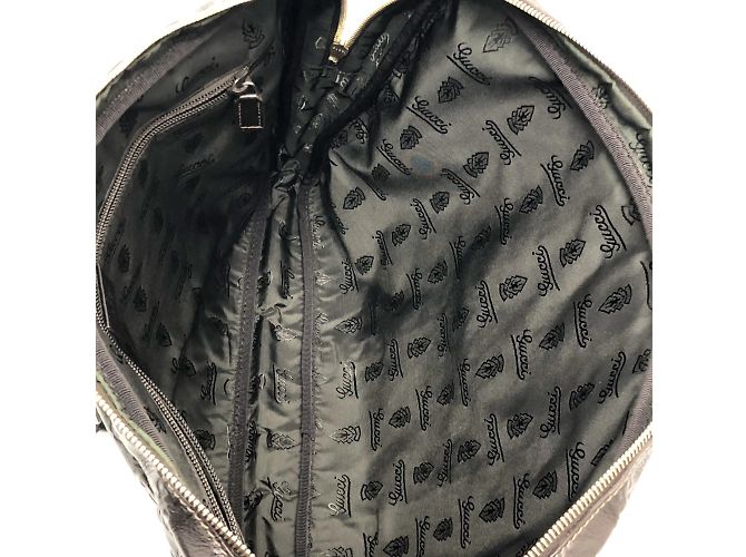 Gucci 201480 Sima Line Valigetta in Pelle Marrone - vista 9