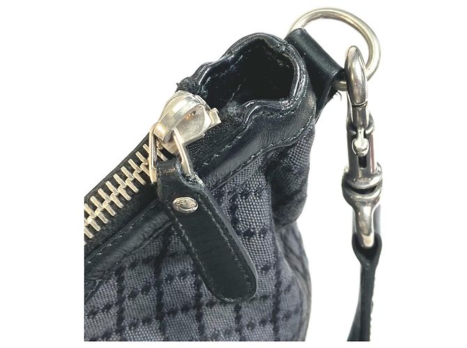 Borsa a spalla Gucci nera e grigia Nero - vista 5