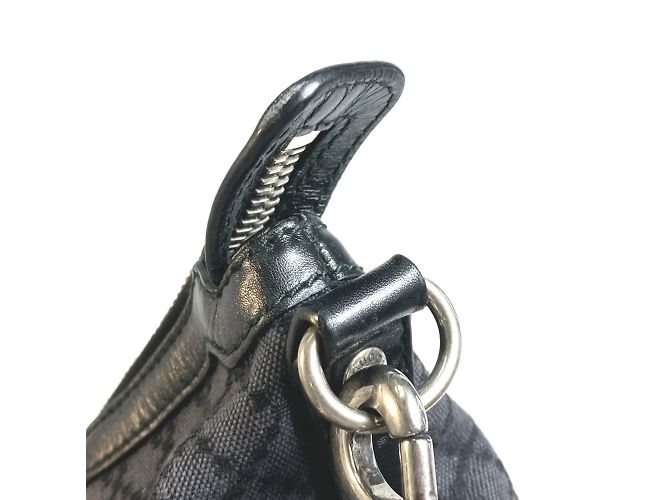 Borsa a spalla Gucci nera e grigia Nero - vista 9