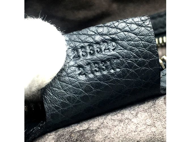 Borsa a spalla in pelle grigia Gucci Marrone - vista 12