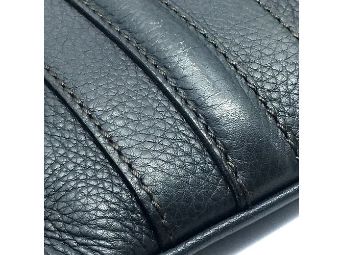 Borsa a spalla in pelle grigia Gucci Marrone - vista 5