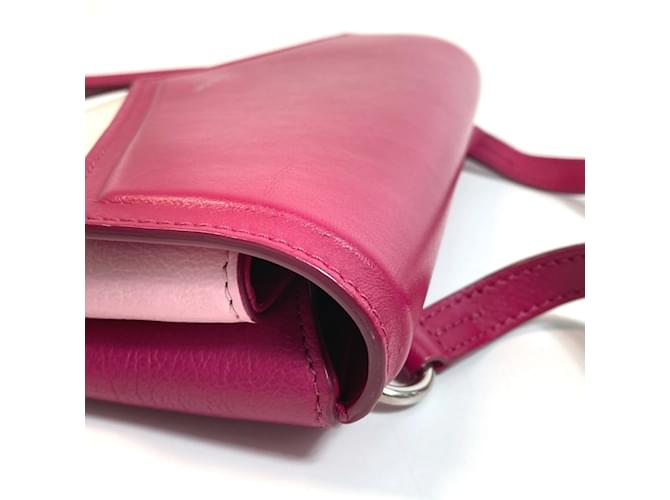 Borsa a spalla in pelle rosa Givenchy - vista 8