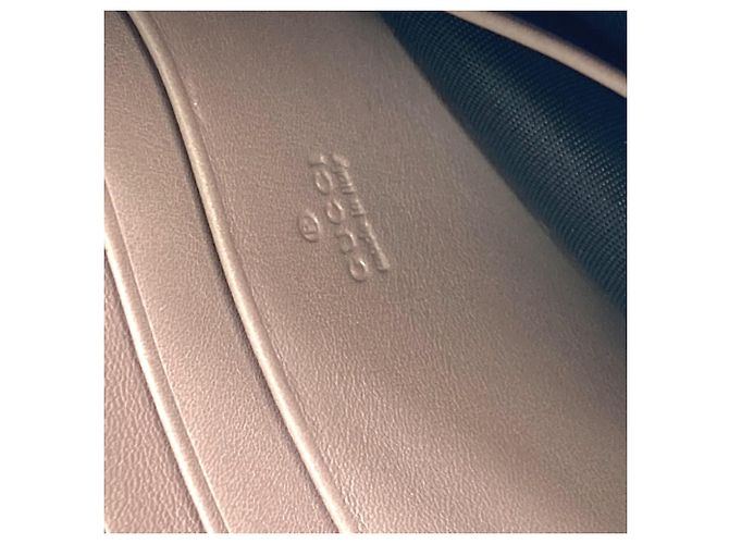 Borsa a spalla in pelle verniciata beige Gucci - vista 10