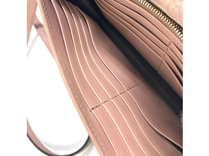 Borsa a spalla in pelle verniciata beige Gucci - vista 12