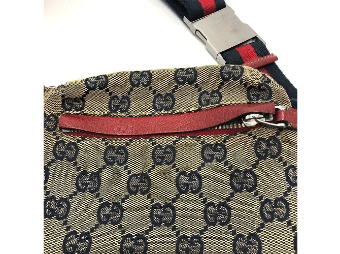 Gucci 28566 Marsupio GG/Logo Blu navy - vista 5