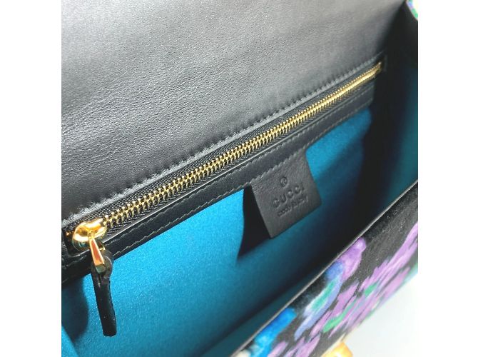 Borsa a spalla con nastro floreale Gucci - vista 12