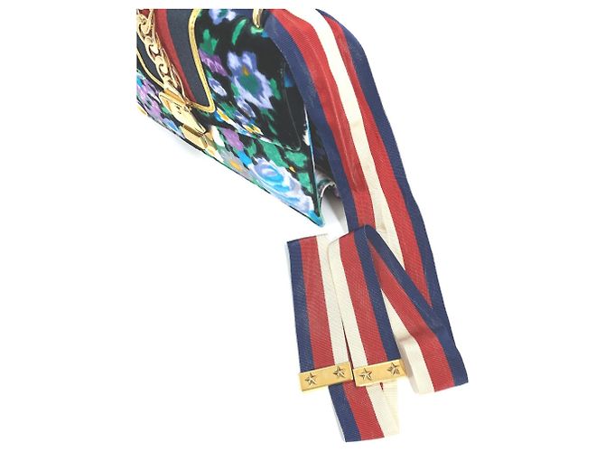 Borsa a spalla con nastro floreale Gucci - vista 16