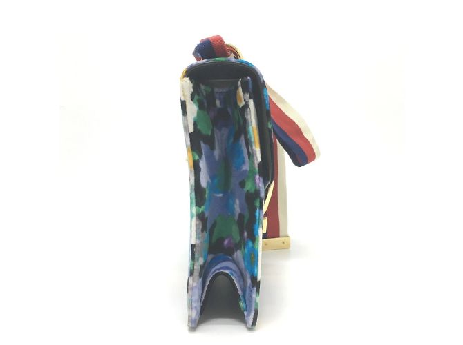Borsa a spalla con nastro floreale Gucci - vista 3