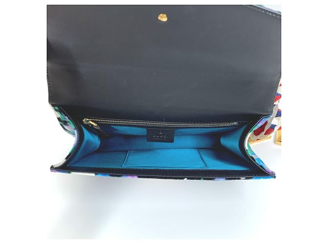 Borsa a spalla con nastro floreale Gucci - vista 9