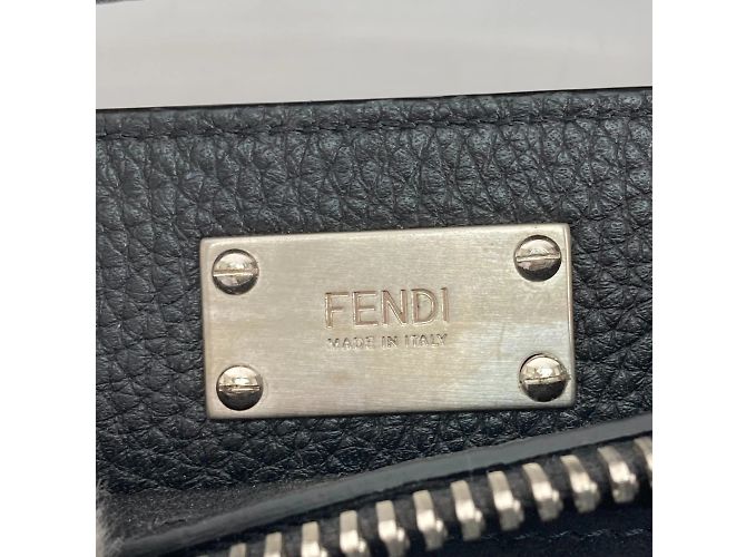 Borsa in pelle nera Fendi 7VA406 Nero - vista 10