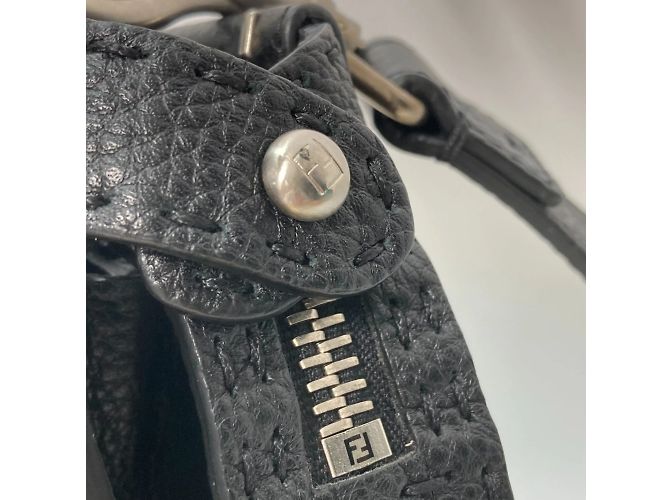Borsa in pelle nera Fendi 7VA406 Nero - vista 14