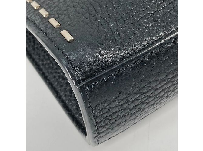 Borsa in pelle nera Fendi 7VA406 Nero - vista 5