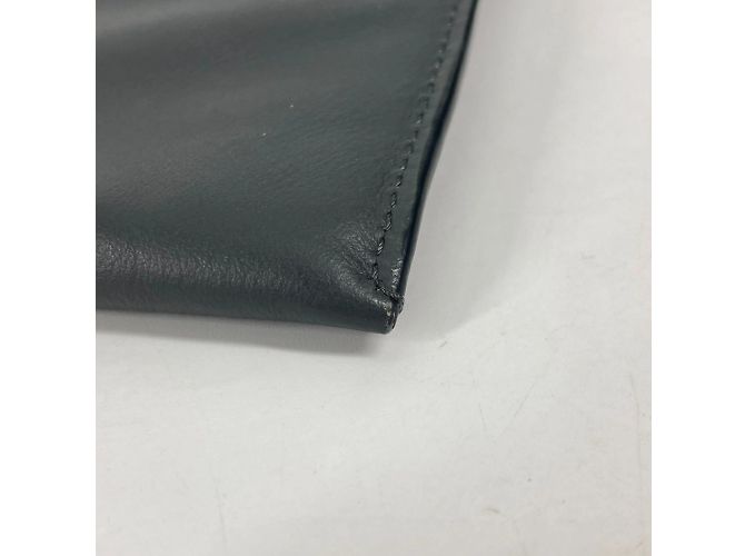 Pochette en cuir gris Fendi Marron - vue 9