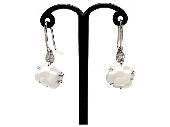 Orecchini di diamante Chanel Camelia per donne D'oro - vista 3