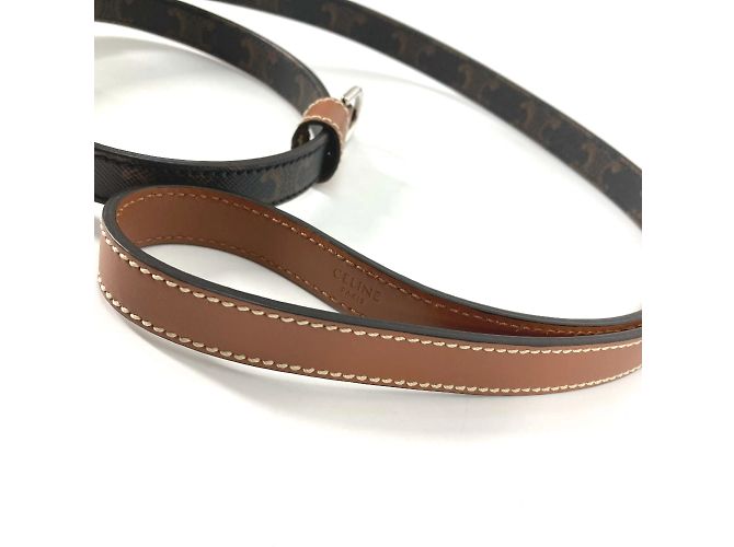 Céline Laisse pour chien Celine Triomphe en marron tan - vue 4