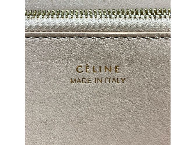 Céline Celine Beiger Leder Langgeldbörse - Ansicht 15