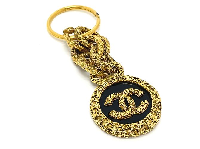 Portachiavi Chanel Coco CC Mark Charm D'oro - vista 3