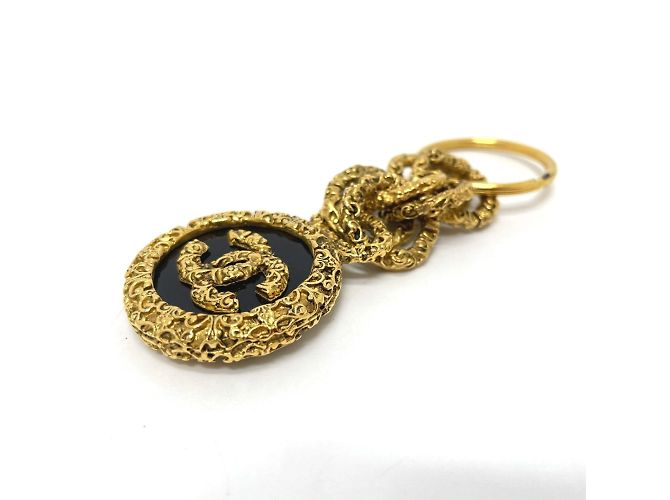 Portachiavi Chanel Coco CC Mark Charm D'oro - vista 4
