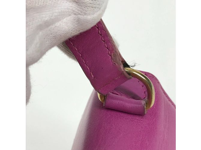 Céline Celine Vintage lila Lederhandtasche - Ansicht 10