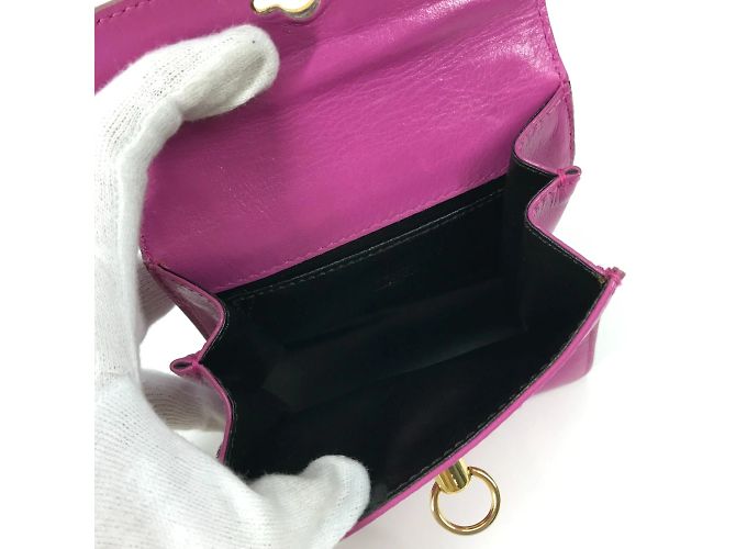 Céline Celine Vintage lila Lederhandtasche - Ansicht 13
