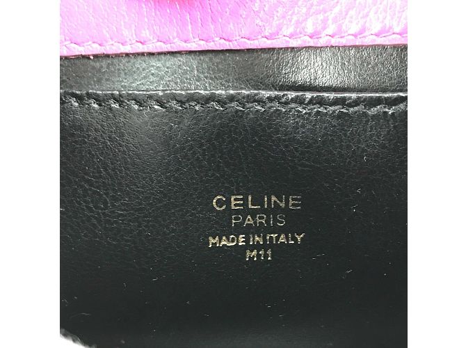Céline Celine Vintage lila Lederhandtasche - Ansicht 16