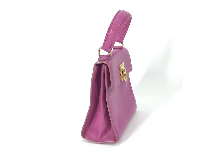 Céline Celine Vintage lila Lederhandtasche - Ansicht 3
