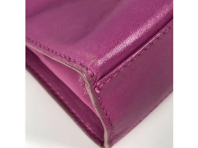 Céline Celine Vintage lila Lederhandtasche - Ansicht 4