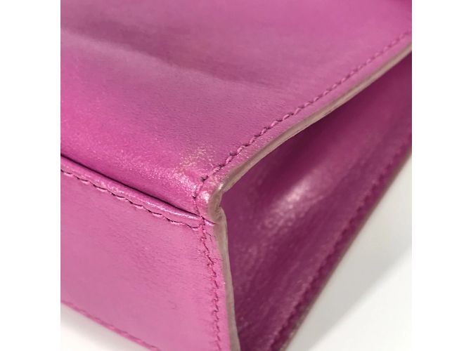 Céline Celine Vintage lila Lederhandtasche - Ansicht 5