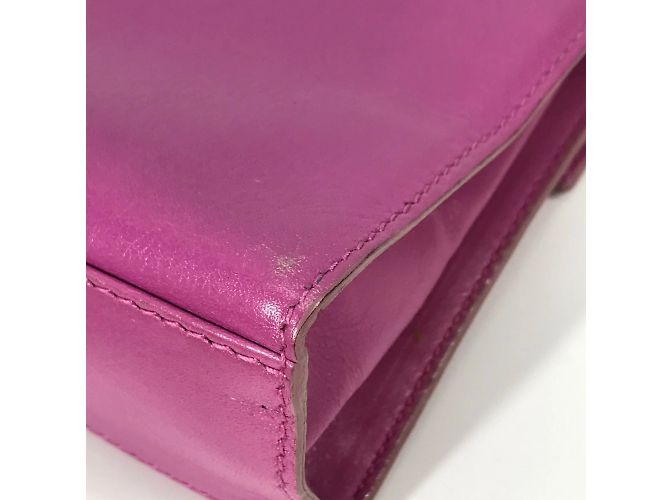 Céline Celine Vintage lila Lederhandtasche - Ansicht 7