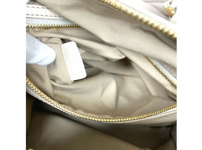 Céline Bolsa de mão Celine com logo antigo em bege - vista 14