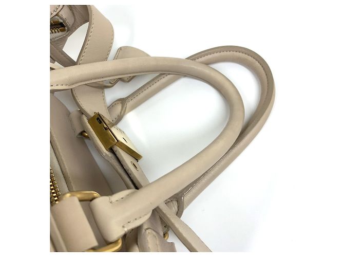 Céline Bolsa de mão Celine com logo antigo em bege - vista 6