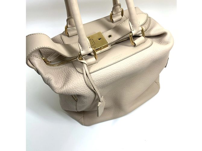 Céline Bolsa de mão Celine com logo antigo em bege - vista 7
