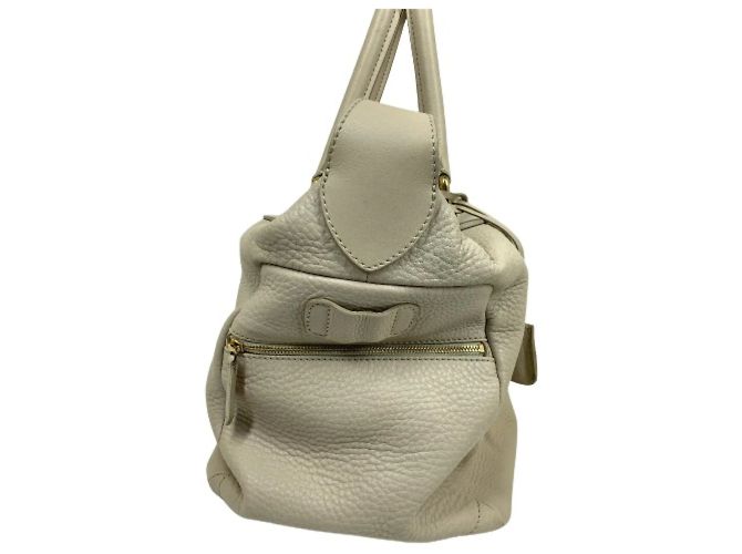 Céline Bolsa de mão Celine com logo antigo em bege - vista 8