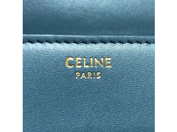 Céline Triomphe Schultertasche von CELINE Blau - Ansicht 10