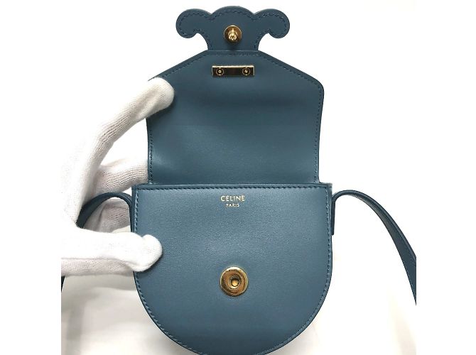 Céline Triomphe Schultertasche von CELINE Blau - Ansicht 8