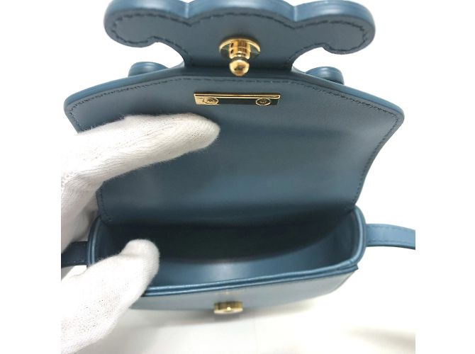 Céline Triomphe Schultertasche von CELINE Blau - Ansicht 9