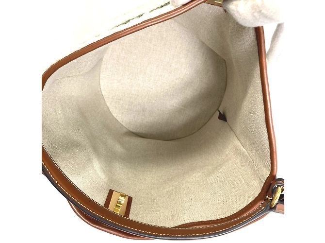 Céline Borsa in pelle Celine 195572ED3-15KZ Bianco - vista 10