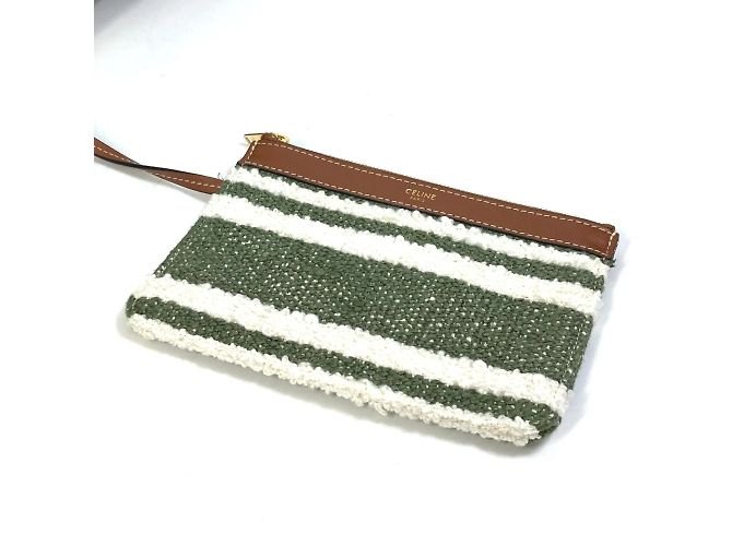 Céline Borsa in pelle Celine 195572ED3-15KZ Bianco - vista 11