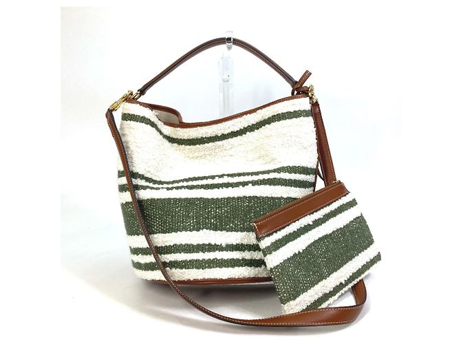 Céline Borsa in pelle Celine 195572ED3-15KZ Bianco - vista 2
