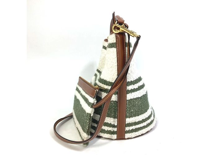 Céline Borsa in pelle Celine 195572ED3-15KZ Bianco - vista 3
