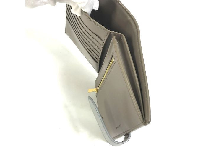 Céline Celine Bicolor Trifold Wallet Brown - view 12