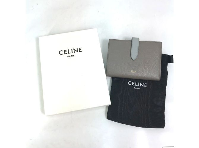 Céline Celine Bicolor Trifold Wallet Brown - view 13