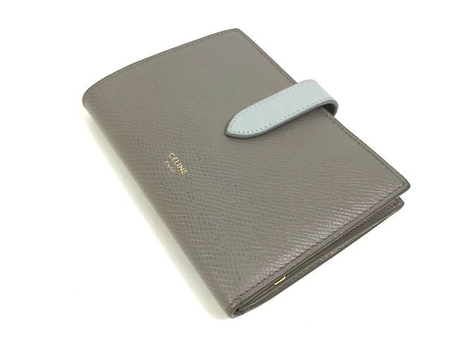 Céline Celine Bicolor Trifold Wallet Brown - view 4