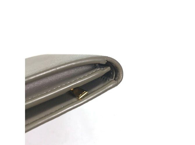 Céline Celine Bicolor Trifold Wallet Brown - view 6
