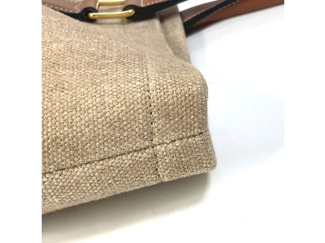 Céline Celine 19006 Borsa a spalla con logo marrone - vista 6